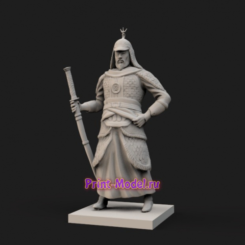 Японский самурай 3D модель