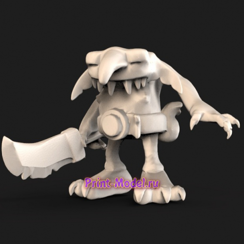 Злой гном 3D модель