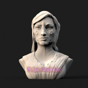 Бюст женщины 3D модель