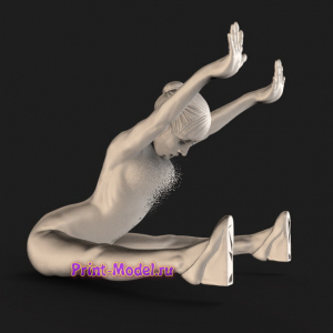 Девушка гангстер 3D модель