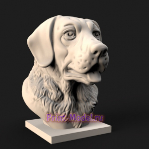 Голова собаки 3D модель