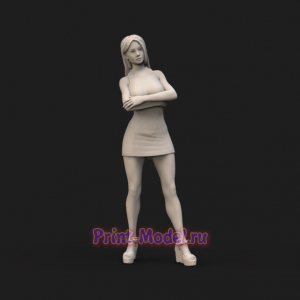 3D модель девушки STL формат