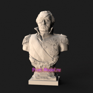 Кутузов 3D модель бюст