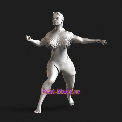 Девушка спортсменка 3D модель