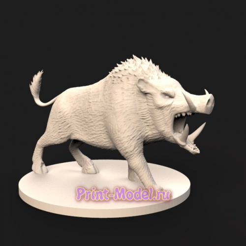 Кабан 3D модель для принтера