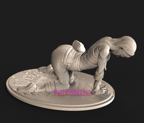 Пьяная девушка 3D модель