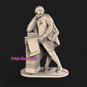 Писатель скульптура 3D модель