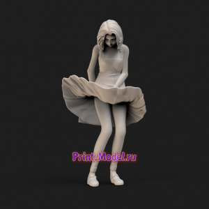Красивая девушка 3D модель