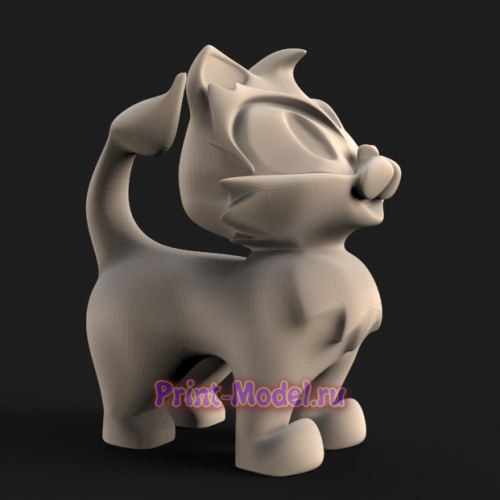 Кот 3d модель для печати