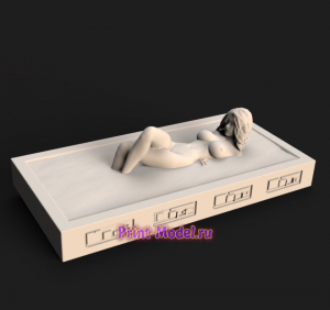 Девушка из куска пластика 3D модель