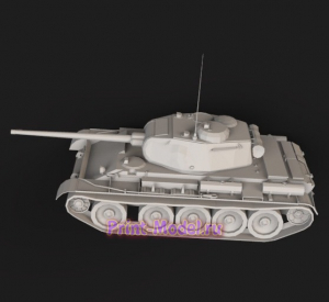 Танк Т-44 модель для 3D принтера