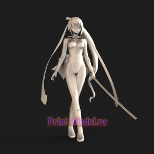 Девушка аниме 3D модель