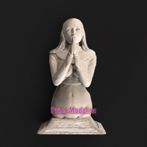 Молящаяся девушка 3D модель