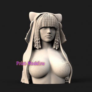Бюст девушки модель 3D