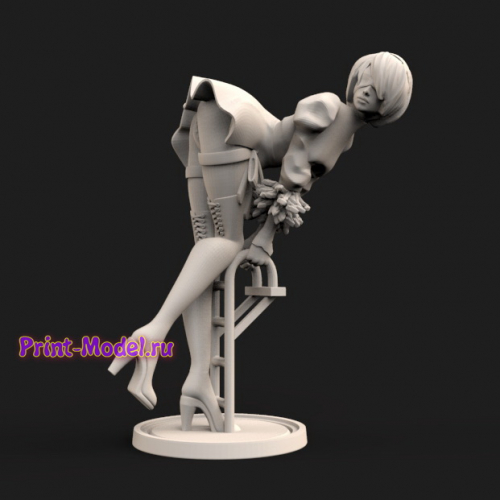 Игривая девушка 3d модель