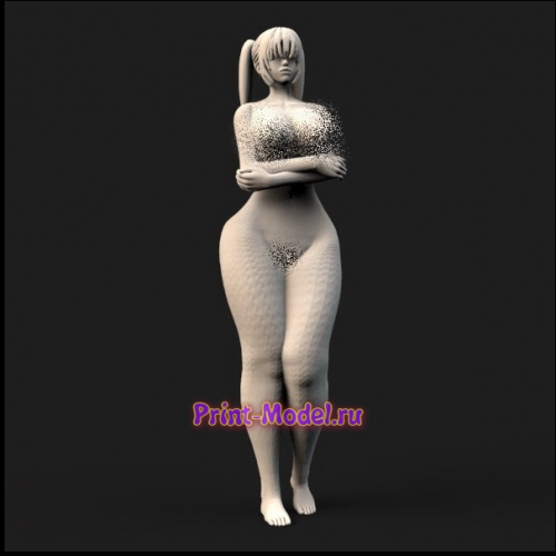 Девушка аниме 3D модель