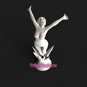 Девушка с из пучины 3d модель