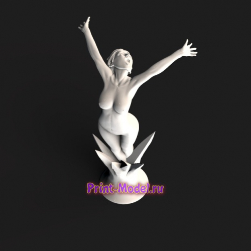 Девушка с из пучины 3d модель
