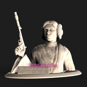 Женщина с пистолетом 3D модель