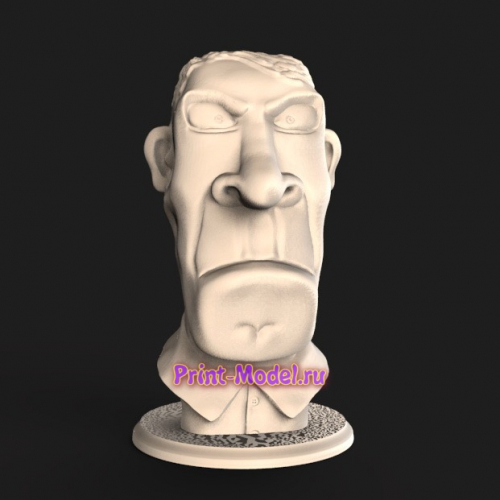 Бюст мужчины 3D файл