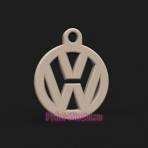 VW брелок медальон для печати на принтере