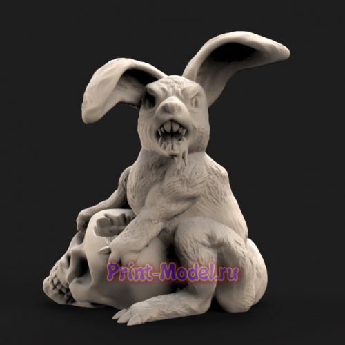 Злой кролик 3D модель