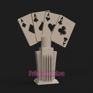 Покерный кубок 3d модель