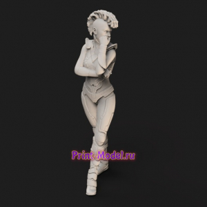 Девушка панк 3D модель
